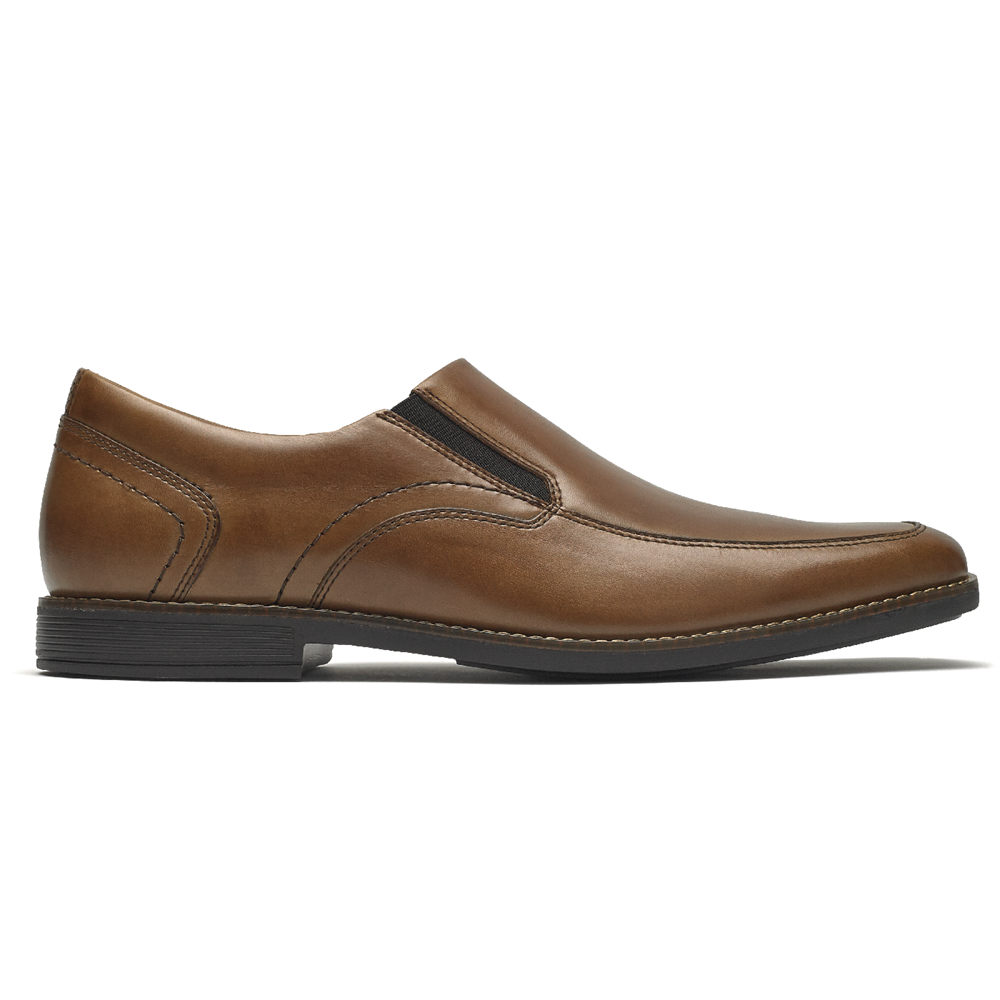 Rockport Mens Slip-On Brown - Braylon - UK 854-MDPCVX